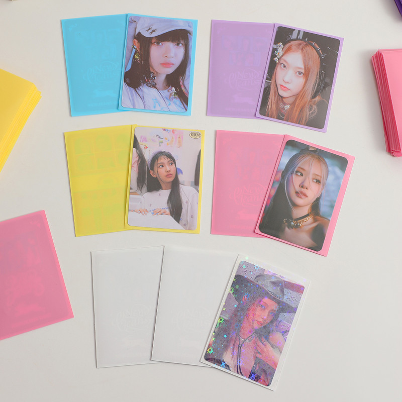 Ins Hot 20 buc/pachet Glitter Candy Color Kpop Toploader Card Photocard Geanta de depozitare Idol Photo Cards Husa protectoare Papetarie