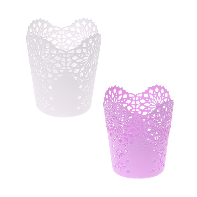 Novi šuplji uzorak prikladan je za male darove Plastični mali držač za olovke u vrtu Pribor za pisaći stolni pribor