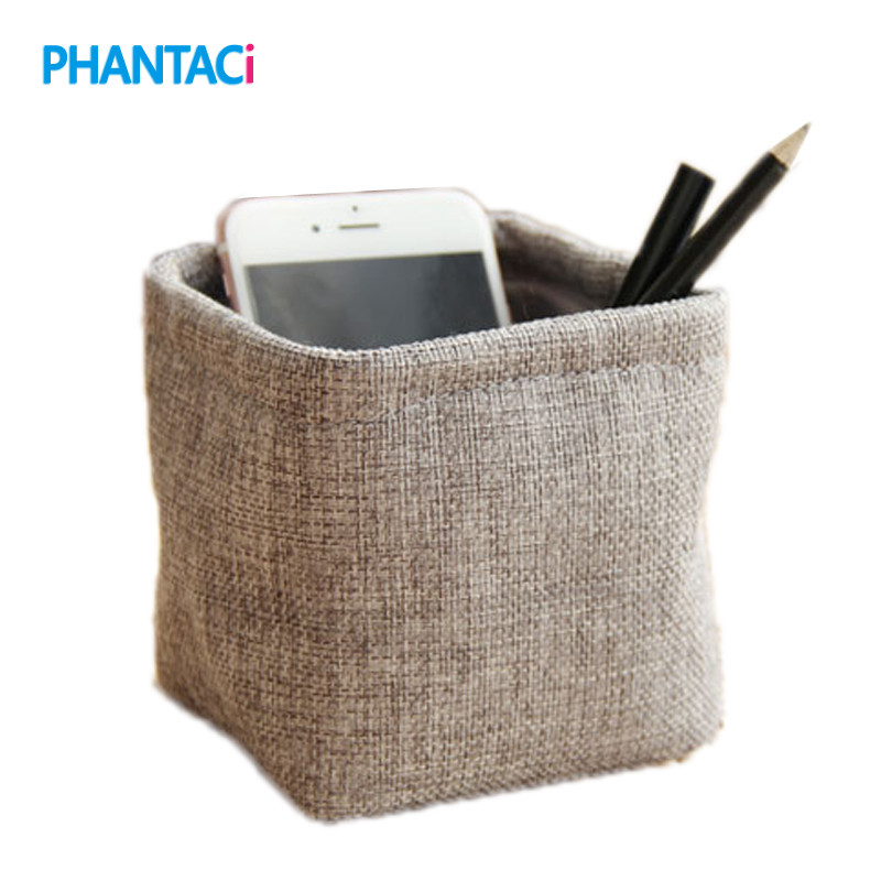 PHANTACI Mini mali laneni držač za olovke Stolne kutije Lončić s kistom za tkanine Rekviziti za fotografije Jednostavna lijepa kutijica Mali držači za pisaći pribor