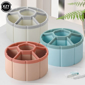 Panorama sa 6 pojaseva, 360° rotirajući držač za olovke, slatka kutija za pohranu olovki, stolni organizator, školski uredski pribor