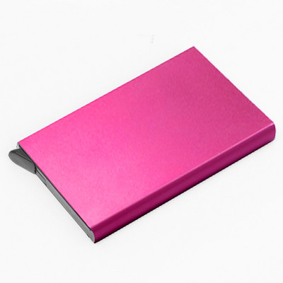 KDD hitelkártya tartó Anti Protect utazási igazolvány kártyatartó férfi női RFID pénztárca fém tok Porte Carte doboz