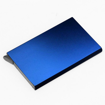 KDD hitelkártya tartó Anti Protect utazási igazolvány kártyatartó férfi női RFID pénztárca fém tok Porte Carte doboz