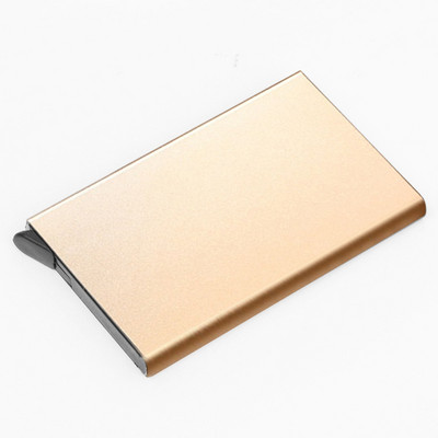 KDD hitelkártya tartó Anti Protect utazási igazolvány kártyatartó férfi női RFID pénztárca fém tok Porte Carte doboz