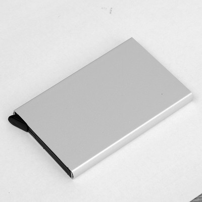 KDD hitelkártya tartó Anti Protect utazási igazolvány kártyatartó férfi női RFID pénztárca fém tok Porte Carte doboz