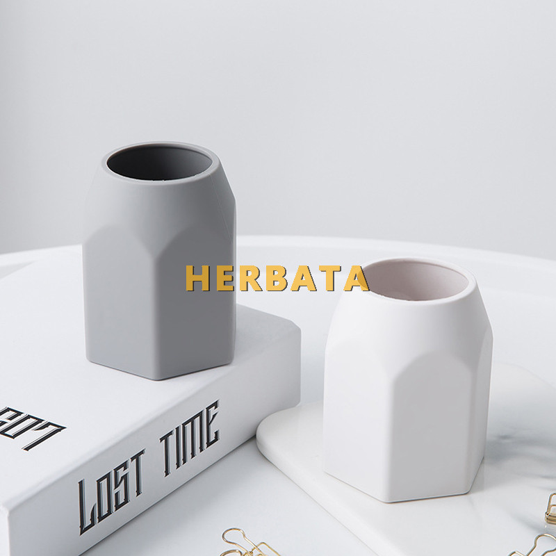 Silikoninis rašiklio laikiklis paprastas vienspalvis pieštukų laikiklis vaikiškas raštinės reikmenų stalinis makiažo šepetėlis laikiklis CL-2560