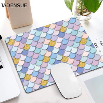 Deskpad Creative Square Dream Fish Scales Desgin Cute Mouse Pad Kawaii Desk Mats for Office PC Компютърна клавиатура Подложка за мишка