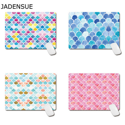 Deskpad Creative Square Dream Fish Scales Desgin Cute Mouse Pad Kawaii Desk Mats for Office PC Компютърна клавиатура Подложка за мишка