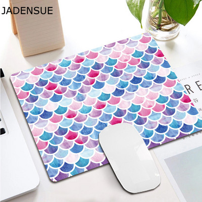 Deskpad Creative Square Dream Fish Scales Desgin Cute Mouse Pad Kawaii Desk Mats for Office PC Tipkovnica Računalo Podloga za miš