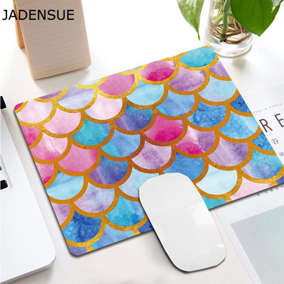 Deskpad Creative Square Dream Fish Scales Desgin Cute Mouse Pad Kawaii Desk Mats for Office PC Tipkovnica Računalo Podloga za miš