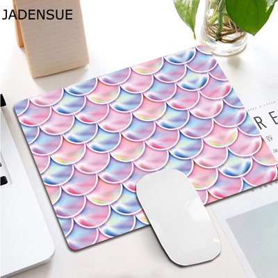 Deskpad Creative Square Dream Fish Scales Desgin Cute Mouse Pad Kawaii Desk Mats for Office PC Tipkovnica Računalo Podloga za miš