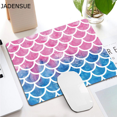 Deskpad Creative Square Dream Fish Scales Desgin Cute Mouse Pad Kawaii Desk Mats for Office PC Tipkovnica Računalo Podloga za miš