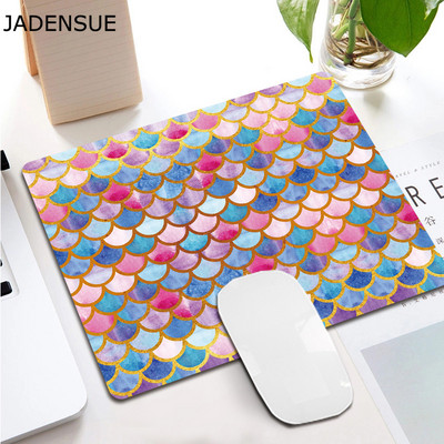 Deskpad Creative Square Dream Fish Scales Desgin Cute Mouse Pad Kawaii Desk Mats for Office PC Tipkovnica Računalo Podloga za miš