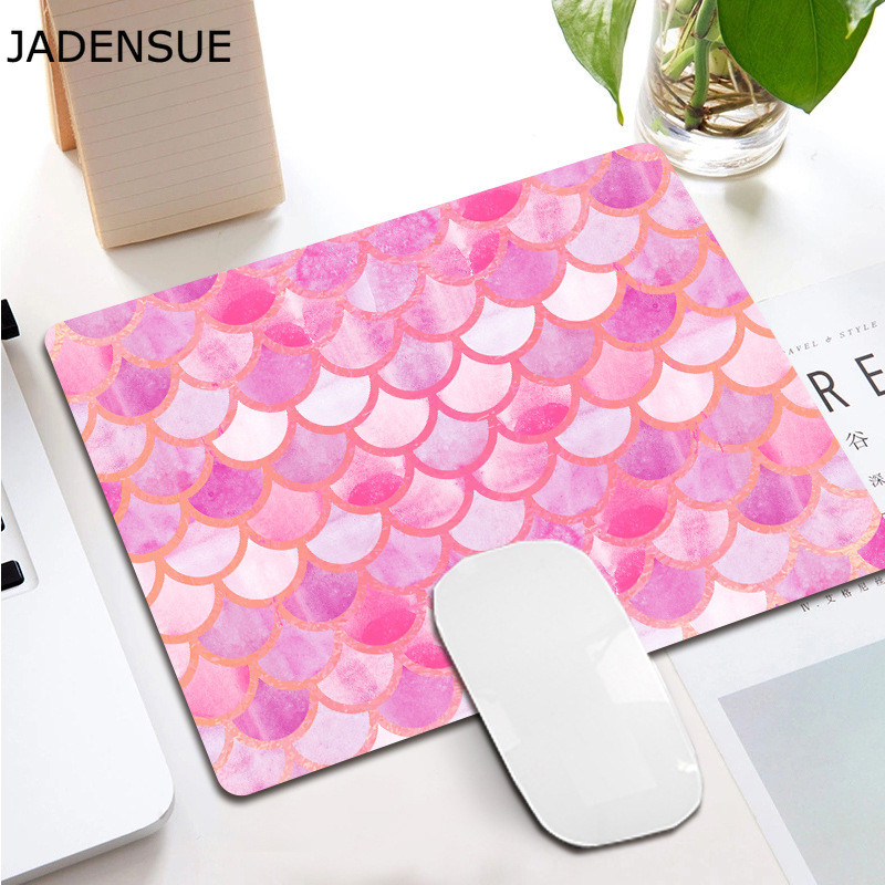 Deskpad Creative Square Dream Fish Scales Desgin Cute Mouse Pad Kawaii Desk Mats for Office PC Tipkovnica Računalo Podloga za miš