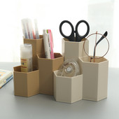 Stolni držač za olovke, 3 utora za stolni uredski organizator, držač kista za šminku