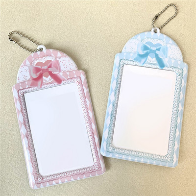 Прозрачен държач за фотокарти, 3-инчови ръкави за снимки, държач за карти Idol Kpop Photo Protector Bus Card Студентски канцеларски материали
