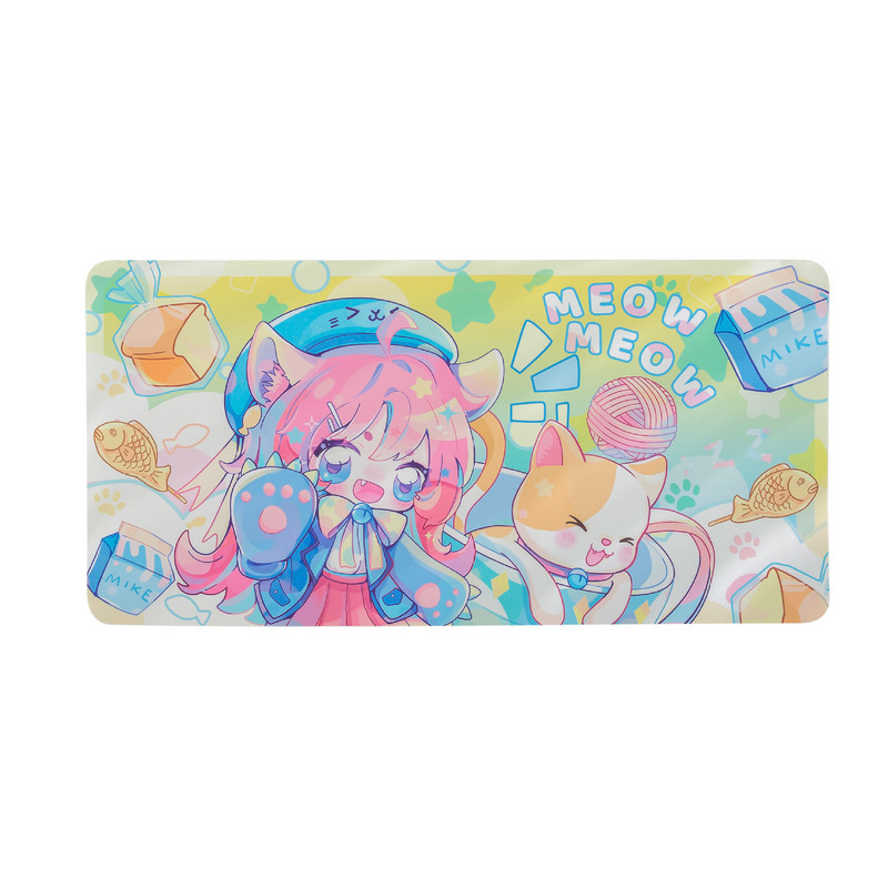 Crtani mekana slatka slatka djevojka Podloga za stol Studentski dom Podloga za miš Podloga za tipkovnicu računala Podloga za stol Dekoracija stola Žena