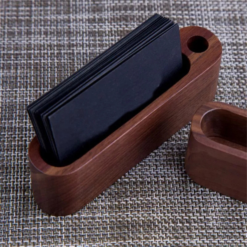 1kom Drveni držači za olovke Uredski pribor Stolni pribor Stalak za kartice s imenima Držač posjetnica Držač za olovke Kutija za pohranu Organizator