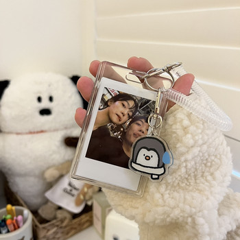 MINKYS New Arrival Kawaii Dog Ακρυλικό Διαφανές Kpop Θήκη φωτογραφικής κάρτας Φωτογραφία Card Idol Holder Συλλεκτικά μανίκια με μενταγιόν