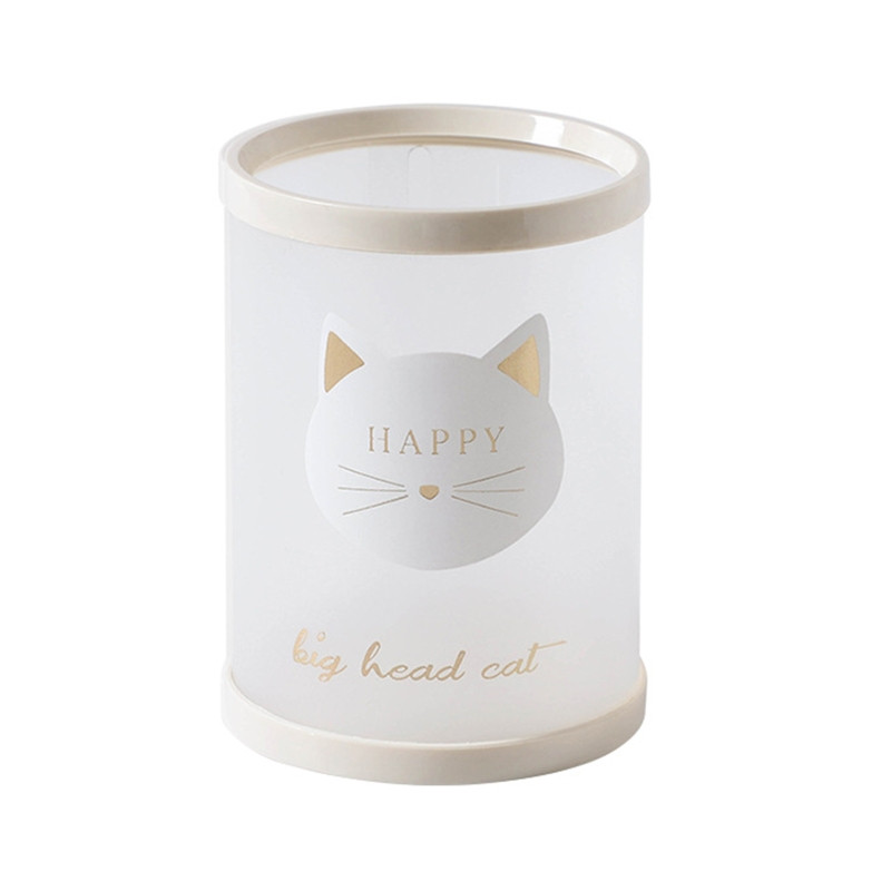 2022 New Cylinder Pen Cup Πλαστική θήκη μολυβιού Θήκη για χαρτικά καρτούν για το γραφείο στο σπίτι