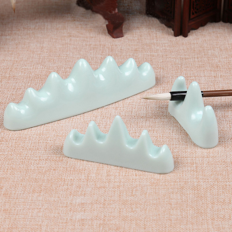 Umitive 1 kom. Keramički držač kista za pisanje Kineski držač olovke za kaligrafiju Za akvarelnu boju, školski uredski pribor