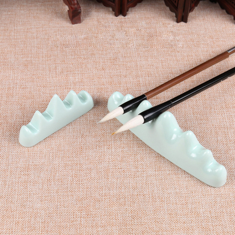 Umitive 1 kom. Keramički držač kista za pisanje Kineski držač olovke za kaligrafiju Za akvarelnu boju, školski uredski pribor