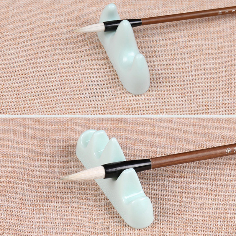 Umitive 1 kom. Keramički držač kista za pisanje Kineski držač olovke za kaligrafiju Za akvarelnu boju, školski uredski pribor