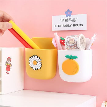 Cute Storage Rack Kawaii Pen Washi Tape Holder Punch Organizer για επιτοίχιο γραφείο Τηλεχειριστήριο πόρτας τηλεόρασης Θήκη κινητού τηλεφώνου