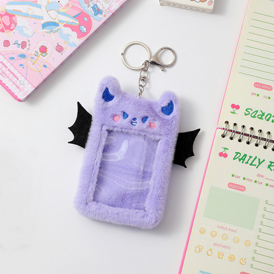 Creative Wing Devil 3 inča Photocard Držač kartice Meki pliš Zaštitna navlaka za fotografije Kawaii Pandent Stacionar