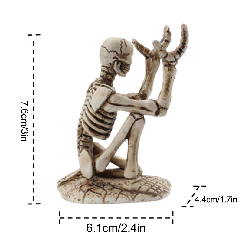 Suport pentru stilou cu craniu Suport pentru pix din rășină pentru depozitare la birou Suport pentru creion Craniu Decoratiuni de Halloween органайзер для канцелярии