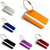 Etichete pentru bagaje din aluminiu, metalice