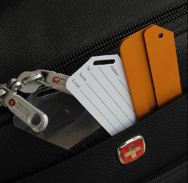 Etichete pentru bagaje din aluminiu, metalice