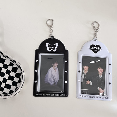 MINKYS New Arrival Kpop Photo Card Holder Idol Photo Protective Display Sleeves Kawaii Канцеларски материали