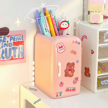 Χαριτωμένη μίνι θήκη για στυλό ψυγείου Kawaii Plastic Creative Desktop Storage Στυλό Μακιγιάζ Κουτί αποθήκευσης οικιακού γραφείου
