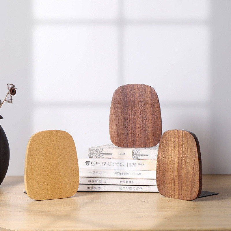 Orahovo drvo Stalak za knjige Stolni organizator Stolni uredski Kućni držači knjiga Završeci knjiga Držač stalka Polica