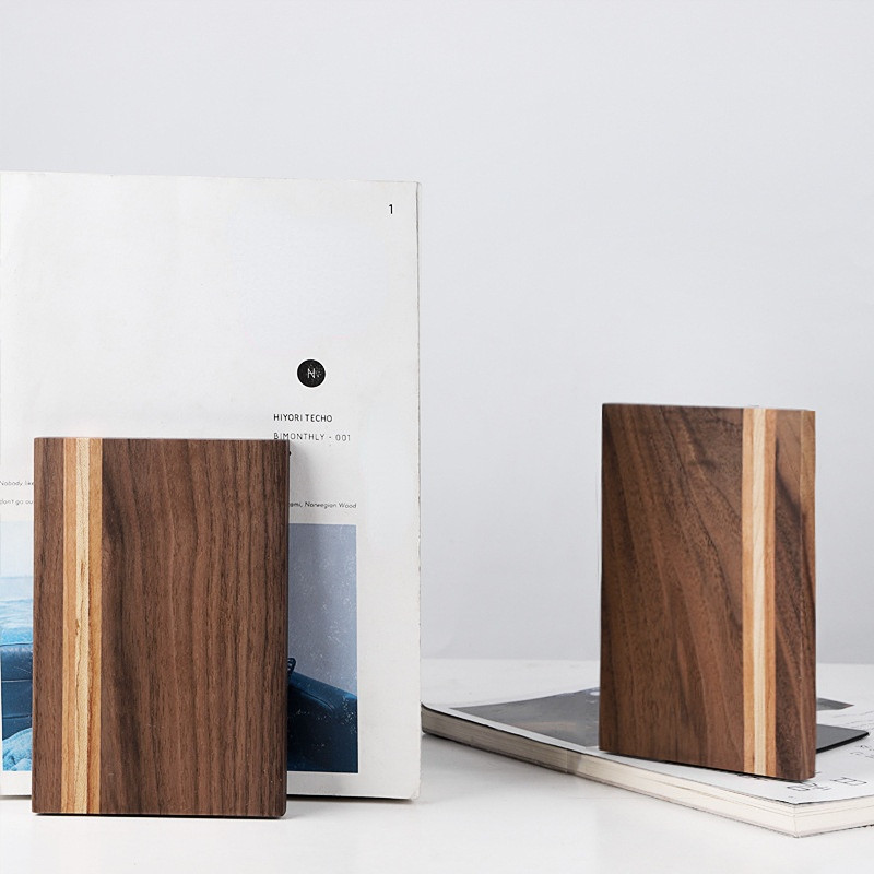 2022 NOU Suport pentru cărți din lemn de natură Suport de cărți antiderapant pentru capete de carte Suport de raft pentru studenți