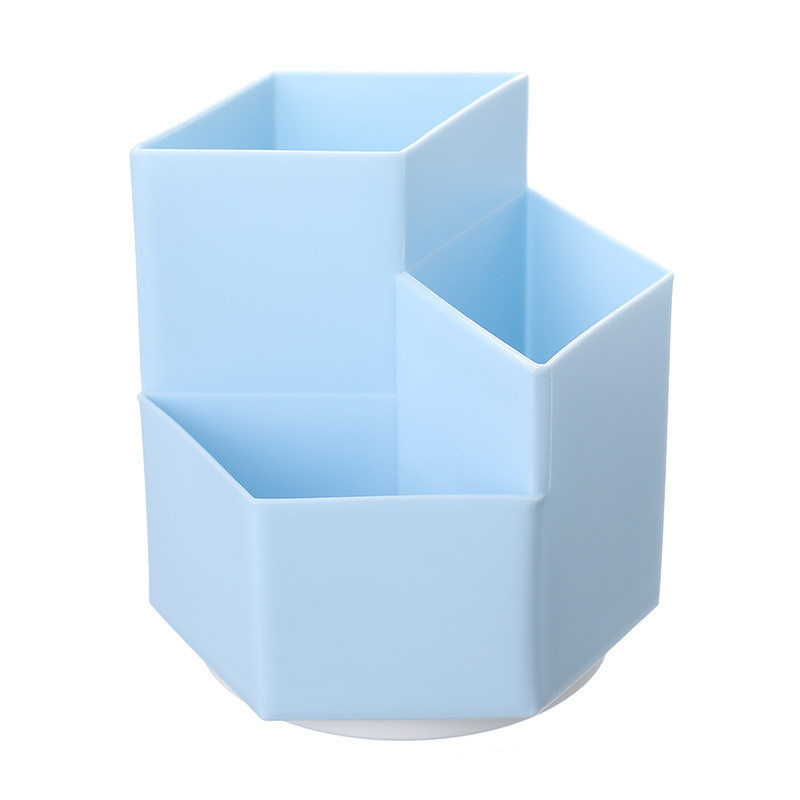 INS rotirajući držač za olovke Kutija za šminku u kućnom uredu Pribor za pisma DIY Kreativna radna površina studentska kanta za pohranu šalica za olovke Stolni organizator