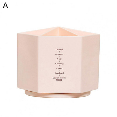 Suport stilou hexagonal Organizator de birou Cutie de depozitare Suport creion multifuncțional Oală Organizator de papetărie Organizator de birou