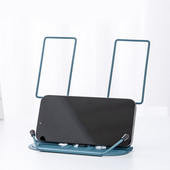 Podesivi stolni stalak za knjige Držač kuharice Prijenosni držač za knjige Neklizajuće kopče stranica za debelu knjigu Kuharica Udžbenik Recept