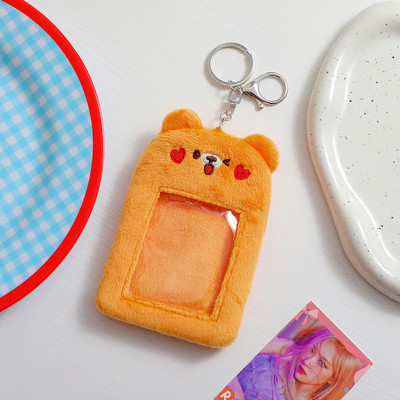 Kawaii Cartoon Bear Plišani držači kartica za fotografije ID kreditne kartice Bankovne kartice Privjesci za ključeve Torbice za tranzitne kartice Torbice za fotografije Pribor