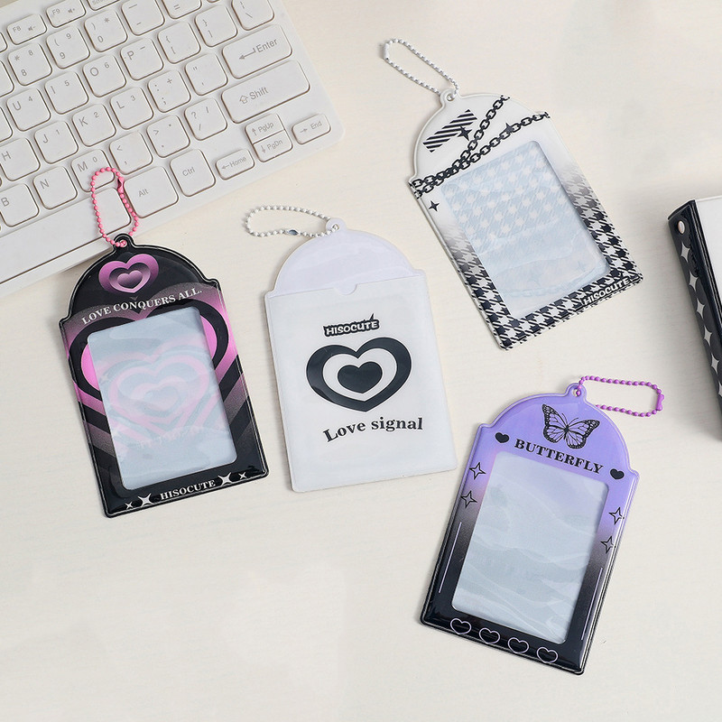 3 inča prozirne fotokartice zaštitnik držač kartice džepni privjesak za fotografije okvir za fotografije idol navlake za fotografije