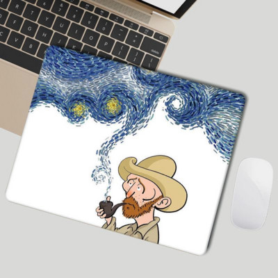 Drăguț Mouse Pad Minunat Kawaii Covorașe de birou Tampoane Van Gogh Impermeabil Birou Decorat Home Cupă Covoraș Antiderapant Fete Băieți Camera