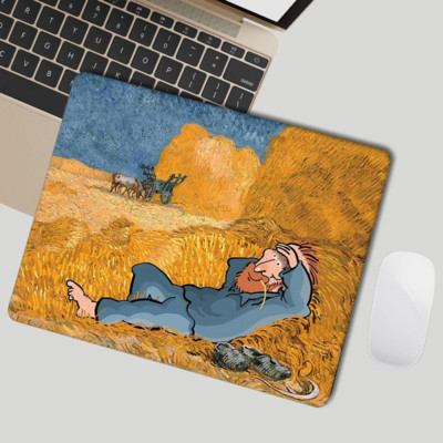 Drăguț Mouse Pad Minunat Kawaii Covorașe de birou Tampoane Van Gogh Impermeabil Birou Decorat Home Cupă Covoraș Antiderapant Fete Băieți Camera