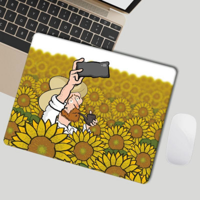 Drăguț Mouse Pad Minunat Kawaii Covorașe de birou Tampoane Van Gogh Impermeabil Birou Decorat Home Cupă Covoraș Antiderapant Fete Băieți Camera