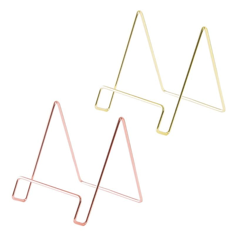 Kreativni geometrijski stalak za pohranu Jednostavan organizator od kovanog željeza Stalak za knjige Višenamjenski prijenosni držač za čitanje dokumenata i knjiga