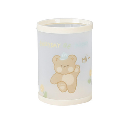 Jauks cilindrisks pildspalvas turētājs karikatūras lāča raksta personalizēts zīmuļu organizators meitenēm skolas biroja Kawaii galda piederums