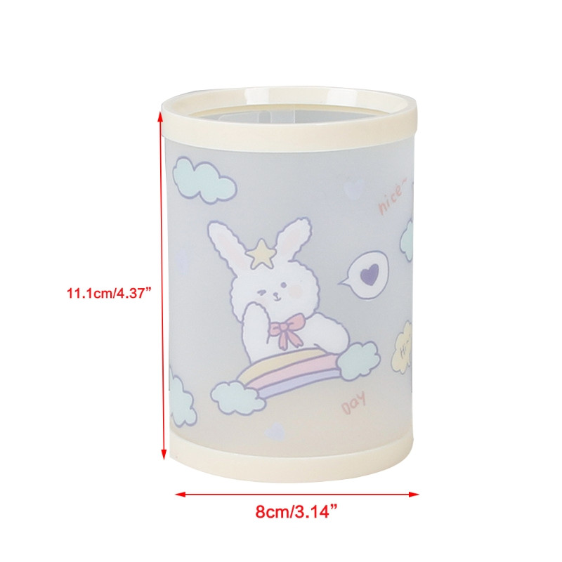 Jauks cilindrisks pildspalvas turētājs karikatūras lāča raksta personalizēts zīmuļu organizators meitenēm skolas biroja Kawaii galda piederums