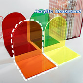 Sharkbang prozirni akrilni stalak za knjige L Jednostavan INS postolje za ploču s porukama Držač za stol Samostalni organizator za knjige