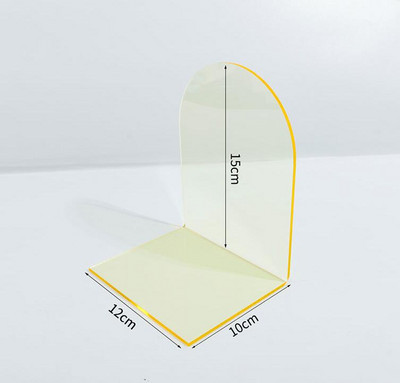 Sharkbang prozirni akrilni stalak za knjige L Jednostavan INS postolje za ploču s porukama Držač za stol Samostalni organizator za knjige