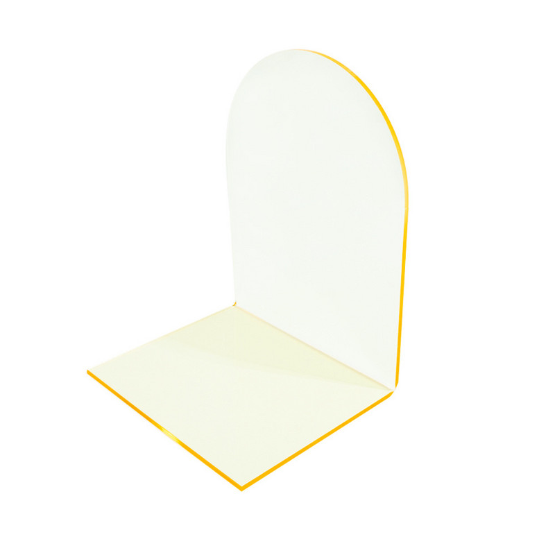 Sharkbang prozirni akrilni stalak za knjige L Jednostavan INS postolje za ploču s porukama Držač za stol Samostalni organizator za knjige