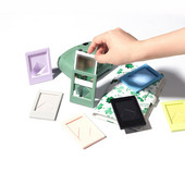 Mini Držač kartica Okvir za fotografije Dekorativni stalak za fotografije Klasični okomiti stolni spomenar Dekorativni držač za foto kartice